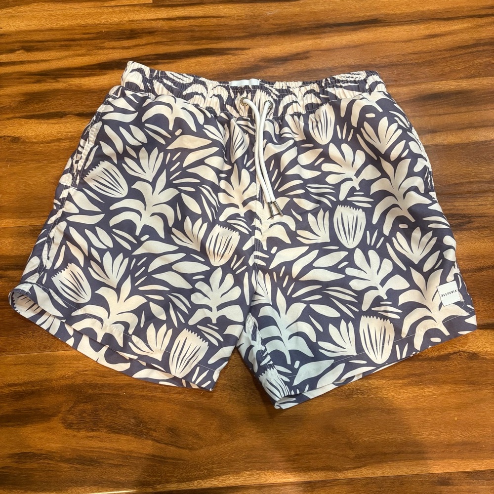 Allfenix Mens Tropic Print Swimming Trunks